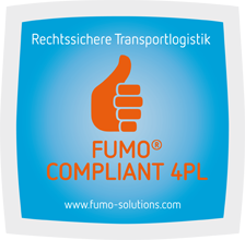 Als FUMO® Compliant 4PL können Sie sicher sein, dass Sie auch in diesen Prozessen ein spürbares Plus an Rechtssicherheit genießen.