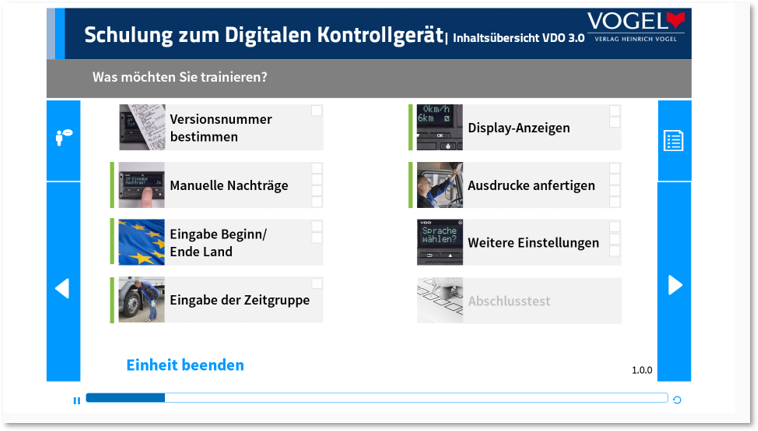  Praxistraining Digitales Kontrollgerät: VDO 3.0