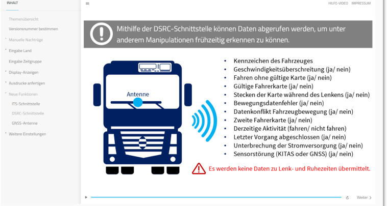  Praxistraining Digitales Kontrollgerät: VDO 4.0
