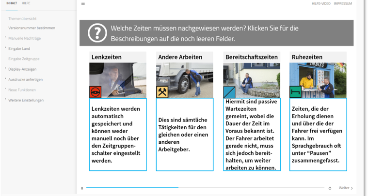  Praxistraining Digitales Kontrollgerät: VDO 4.0