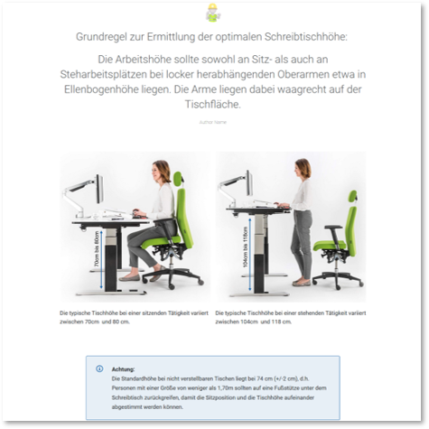 E-Learning: Arbeitssicherheit