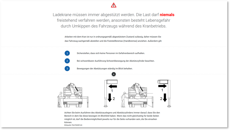 E-Learning LKW-Ladekran