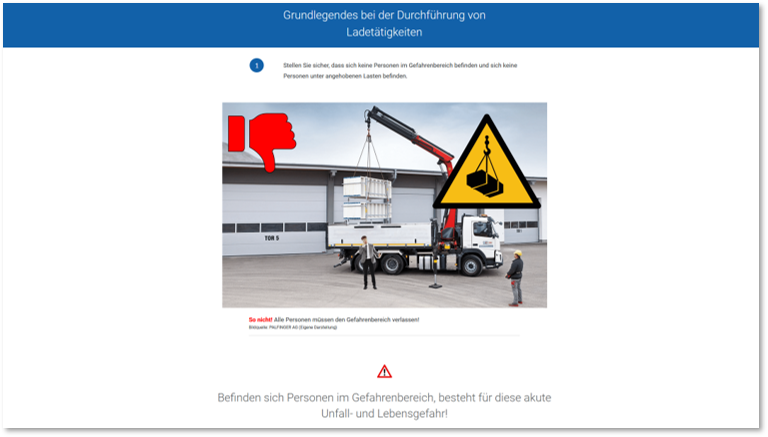 E-Learning LKW-Ladekran