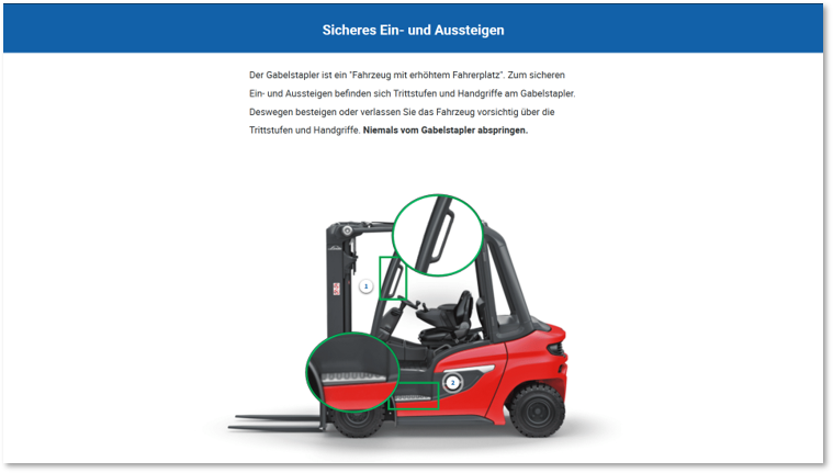 Sicherheitsunterweisung für Gabelstaplerfahrer