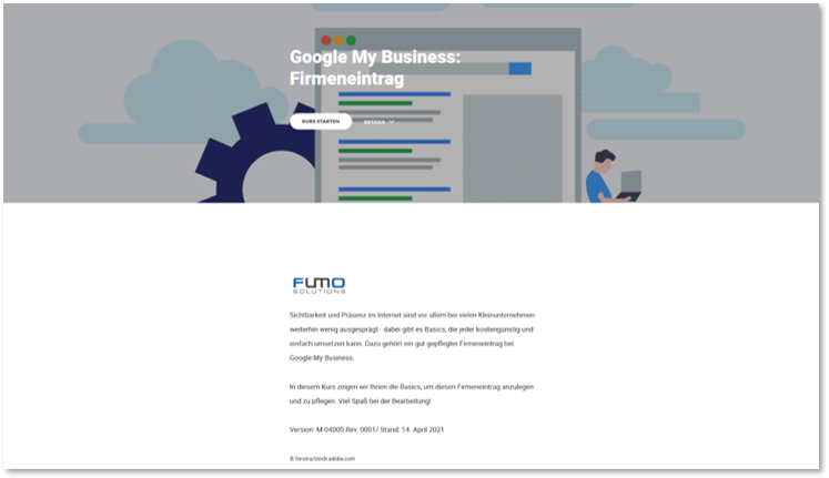 E-Learning: Google My Business - Firmeneintrag