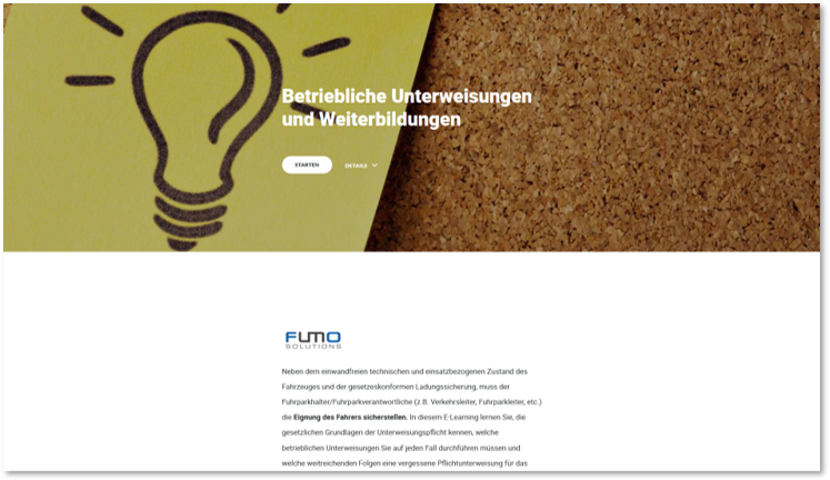 E-Learning: Weiterbildungen und Unterweisungen