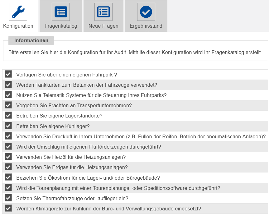 Individueller Fragebogen auf Ihre Bedürfnisse zugeschnitten