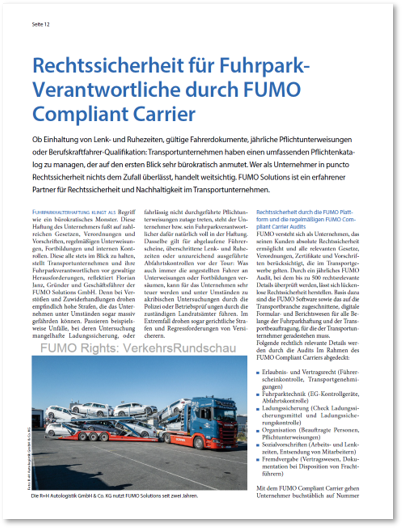 Rechtssicherheit mit FUMO